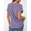 image:imageAUTOMET Womens Short Sleeve V Neck Cute Tops 2026 Fall Fashion SweatersPurple