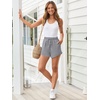 image:imageAUTOMET Womens Sweat Shorts with Pockets Casual Summer Comfy Lounge ShortsCharcoalgrey