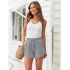 image:imageAUTOMET Womens Sweat Shorts with Pockets Casual Summer Comfy Lounge ShortsCharcoalgrey