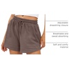 image:imageAUTOMET Womens Sweat Shorts with Pockets Casual Summer Comfy Lounge ShortsCoffee