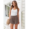 image:imageAUTOMET Womens Sweat Shorts with Pockets Casual Summer Comfy Lounge ShortsCoffee