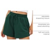image:imageAUTOMET Womens Sweat Shorts with Pockets Casual Summer Comfy Lounge ShortsDarkgreen