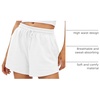 image:imageAUTOMET Womens Sweat Shorts with Pockets Casual Summer Comfy Lounge ShortsWhite