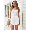 image:imageAUTOMET Womens Sweat Shorts with Pockets Casual Summer Comfy Lounge ShortsWhite