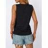 image:imageAUTOMET Womens Tank Tops Square Neck Sleeveless Summer TopsBlack