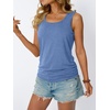 image:imageAUTOMET Womens Tank Tops Square Neck Sleeveless Summer TopsBlue
