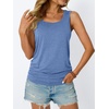 image:imageAUTOMET Womens Tank Tops Square Neck Sleeveless Summer TopsBlue