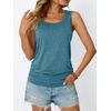 image:imageAUTOMET Womens Tank Tops Square Neck Sleeveless Summer TopsBluegreen