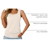 image:imageAUTOMET Womens Tank Tops Square Neck Sleeveless Summer TopsCream