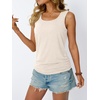 image:imageAUTOMET Womens Tank Tops Square Neck Sleeveless Summer TopsCream