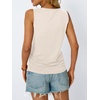 image:imageAUTOMET Womens Tank Tops Square Neck Sleeveless Summer TopsCream