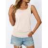 image:imageAUTOMET Womens Tank Tops Square Neck Sleeveless Summer TopsCream