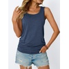 image:imageAUTOMET Womens Tank Tops Square Neck Sleeveless Summer TopsDarkblue