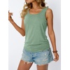 image:imageAUTOMET Womens Tank Tops Square Neck Sleeveless Summer TopsGreen