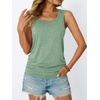 image:imageAUTOMET Womens Tank Tops Square Neck Sleeveless Summer TopsGreen
