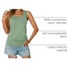 image:imageAUTOMET Womens Tank Tops Square Neck Sleeveless Summer TopsGreen