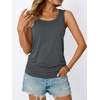 image:imageAUTOMET Womens Tank Tops Square Neck Sleeveless Summer TopsGrey