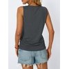 image:imageAUTOMET Womens Tank Tops Square Neck Sleeveless Summer TopsGrey
