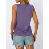 image:imageAUTOMET Womens Tank Tops Square Neck Sleeveless Summer TopsGreypurple