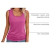 image:imageAUTOMET Womens Tank Tops Square Neck Sleeveless Summer TopsHotpink