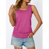image:imageAUTOMET Womens Tank Tops Square Neck Sleeveless Summer TopsHotpink