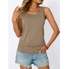 image:imageAUTOMET Womens Tank Tops Square Neck Sleeveless Summer TopsKhaki