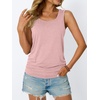 image:imageAUTOMET Womens Tank Tops Square Neck Sleeveless Summer TopsPink