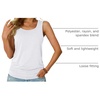 image:imageAUTOMET Womens Tank Tops Square Neck Sleeveless Summer TopsWhite