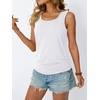 image:imageAUTOMET Womens Tank Tops Square Neck Sleeveless Summer TopsWhite