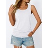 image:imageAUTOMET Womens Tank Tops Square Neck Sleeveless Summer TopsWhite
