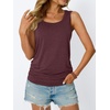 image:imageAUTOMET Womens Tank Tops Square Neck Sleeveless Summer TopsWinered