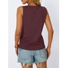 image:imageAUTOMET Womens Tank Tops Square Neck Sleeveless Summer TopsWinered