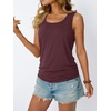 image:imageAUTOMET Womens Tank Tops Square Neck Sleeveless Summer TopsWinered