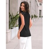 image:imageAUTOMET Womens Tops Casual Dressy Lace Summer Tee 2026 Cap Sleeve T ShirtsBlack
