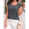 image:imageAUTOMET Womens Tops Casual Dressy Lace Summer Tee 2026 Cap Sleeve T ShirtsBlackgrey