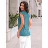 image:imageAUTOMET Womens Tops Casual Dressy Lace Summer Tee 2026 Cap Sleeve T ShirtsBluegreen