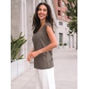 image:imageAUTOMET Womens Tops Casual Dressy Lace Summer Tee 2026 Cap Sleeve T ShirtsCoffee
