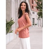 image:imageAUTOMET Womens Tops Casual Dressy Lace Summer Tee 2026 Cap Sleeve T ShirtsCoral