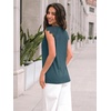 image:imageAUTOMET Womens Tops Casual Dressy Lace Summer Tee 2026 Cap Sleeve T ShirtsDarkgreen