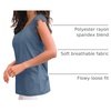 image:imageAUTOMET Womens Tops Casual Dressy Lace Summer Tee 2026 Cap Sleeve T ShirtsGreyblue