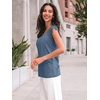 image:imageAUTOMET Womens Tops Casual Dressy Lace Summer Tee 2026 Cap Sleeve T ShirtsGreyblue