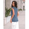 image:imageAUTOMET Womens Tops Casual Dressy Lace Summer Tee 2026 Cap Sleeve T ShirtsGreyblue