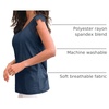 image:imageAUTOMET Womens Tops Casual Dressy Lace Summer Tee 2026 Cap Sleeve T ShirtsNavy