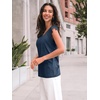 image:imageAUTOMET Womens Tops Casual Dressy Lace Summer Tee 2026 Cap Sleeve T ShirtsNavy