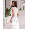 image:imageAUTOMET Womens Tops Casual Dressy Lace Summer Tee 2026 Cap Sleeve T ShirtsWhite
