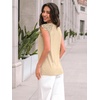 image:imageAUTOMET Womens Tops Casual Dressy Lace Summer Tee 2026 Cap Sleeve T ShirtsYellow