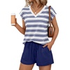 Striped Blue