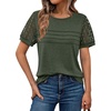 image:imageAUTOMET Short Sleeve Tops for Women Summer Dressy Casual Shirts 2026 BlouseArmy Green