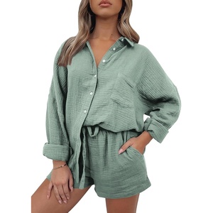 image:imageAUTOMET 2 Piece Sets For Women Lounge Wear Matching Two Piece Outfit01green