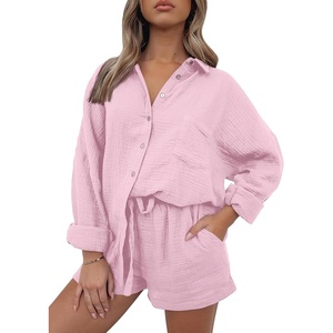 image:imageAUTOMET 2 Piece Sets For Women Lounge Wear Matching Two Piece Outfit01pink